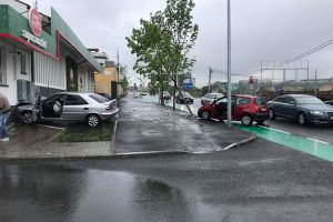 Accident pe strada proaspăt modernizată