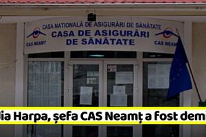Nadia Harpa, şefa CAS Neamţ, a fost demisă