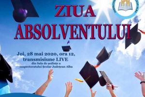 Festivitatea ,,Ziua Absolventului” organizată de IȘJ Alba: Ceremonia va fi transmisă live joi, 28 mai