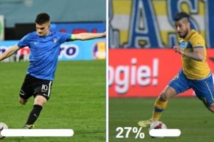 Ianis Hagi l-a invins pe Juan Angel Albin in sondajul Ligii Profesioniste de Fotbal