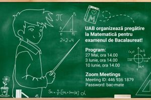 Meditaţii ONLINE oferite de UAB pentru Examenul de Bacalaureat, la disciplina MATEMATICĂ: Programul întâlnirilor
