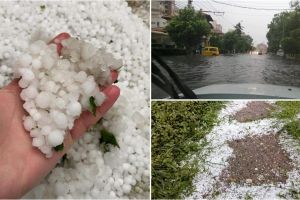 FOTO/VIDEO. Vijeliile şi grindina au făcut ravagii în ţară. Cod portocaliu în mai multe judeţe