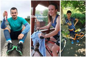 Aleargă, pedalează şi donează! Un club sportiv din Oradea i-a provocat pe bihoreni să facă mişcare, într-un concurs caritabil... de la distanţă (FOTO)