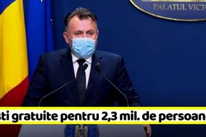 Măşti gratuite pentru 2,3 milioane de persoane. Vezi categoriile de persoane care vor primi aceste măşti