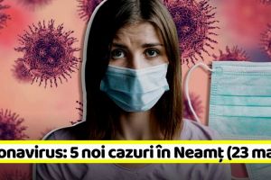 Coronavirus: 5 noi cazuri în Neamţ. Vezi şi situaţia în ţară (23 mai)