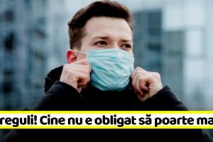Noile reguli privind purtarea măştii de protecţie. Cine nu e obligat să le poarte