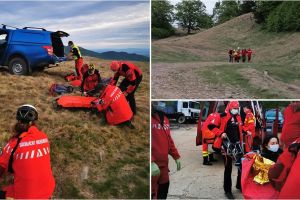 FOTO/VIDEO. Sătmăreancă rănită în Maramureş. Intervenţie dificilă a salvamontiştilor