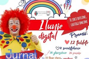 Concurs online de Ziua Copilului pentru micii focşăneni: „1 Iunie digital – Te joci offline, câştigi online”