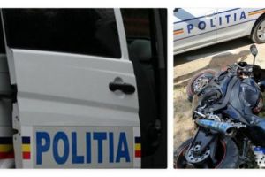 URMĂRIT, A INTRAT CU MOTORUL ÎN DUBA POLIŢIEI