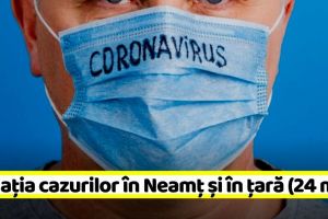 Coronavirus: Situaţia cazurilor în Neamţ şi în ţară (24 mai)