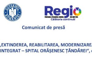 Lansare proiect „EXTINDEREA, REABILITAREA, MODERNIZAREA ŞI DOTAREA AMBULATORIULUI INTEGRAT – SPITAL ORĂȘENESC ȚĂNDĂREI“, cod SMIS 128032