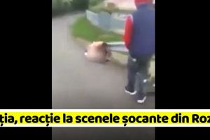 Poliţia, reacţie la scenele şocante din Roznov! Agresorul a fost reţinut
