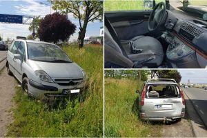 FOTO. Maşină de Satu Mare, avariată şi abandonată pe drumul spre Băile Felix
