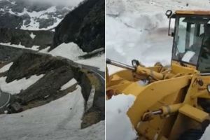 VIDEO: Continuă deszăpezirea Transfăgărăşanului – Pe 1 iulie se deschide