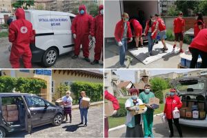 Intervenţia Crucii Roşii Satu Mare în pandemia COVID. Ajutor pentru spitale şi persoane vulnerabile