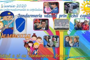 Concurs online de desene, organizat de Jandarmeria Braşov, de Ziua Copilului
