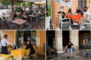 FOTOGALERIE. Cum s-a făcut redeschiderea teraselor în Europa. Ce măsuri au fost luate