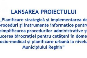 Comunicat de presă – lansare proiect