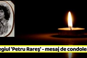 Colegiul Naţional „Petru Rareş” – mesaj de condoleanţe