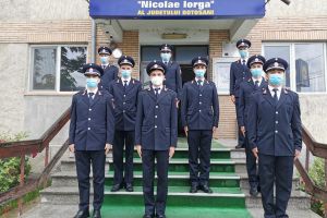 FOTO Nouă viitori pompieri au depus jurământul militar, la sediul ISU Botoşani