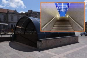 Copertinele de la intrările în pasajul subteran de lângă „Crişul” vor fi înlocuite (FOTO)