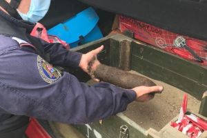 Principalele masuri care se aplica la descoperirea unor munitii ramase neexplodate: Judetul Tulcea. Proiectil exploziv, descoperit in localitatea Greci (galerie foto)