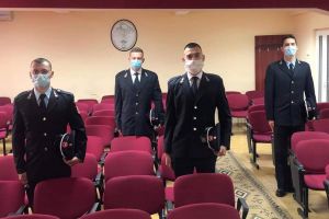 FOTO. Moment emoţionant la ISU Satu Mare. Patru elevi au depus jurământul militar