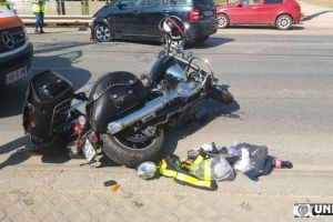 ACCIDENT rutier pe DJ 705E, între Săliştea şi Tărtăria: Un motociclist a fost rănit după o coliziune cu o maşină