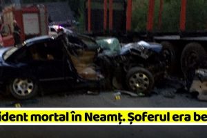 Tânăr mort într-un accident în Neamţ. Șoferul era beat (FOTO)