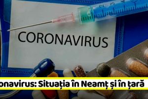 Coronavirus: Niciun caz în ultimele 24 de ore în Neamţ (1 iunie)