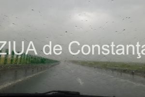 Atentie, soferi! Pericol de acvaplanare pe Autostrada Soarelui