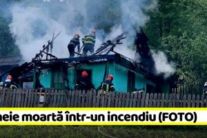 NEAMȚ: Femeie moartă într-un incendiu (FOTO)