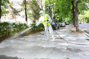 Actiuni de dezinfectie la Constanta. Unde a fost zona de interventie de astazi (galerie foto)