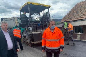 Gheorghe Flutur a inspectat lucrările de modernizare a drumului Frasin – Broşteni, la ...