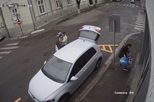 Femeia filmată când arunca deşeuri în centrul Oradiei, găsită şi amendată cu 1.000 de lei de Poliţia Locală (VIDEO)