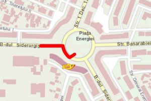 Trafic îngreunat în zona Pieţei Energiei, timp de câteva zile