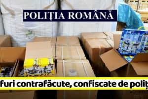Mărfuri contrafăcute care trebuiau să ajungă în Neamţ, confiscate în Portul Constanţa (FOTO)