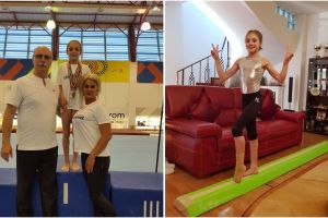 Constanta: Gimnasta Sabrina Maneca Voinea a implinit 13 ani. Mesajul emotionant al mamei sale, Camelia Voinea, vicecampioana olimpica