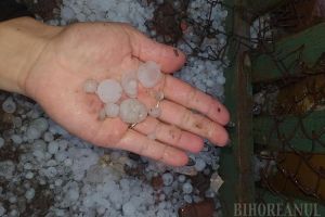 COD PORTOCALIU de grindină în câte localităţi din Bihor
