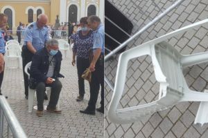 FOTO VIDEO ȘTIREA TA| Incident haios la spectacolul de Rusalii din Parcul Custozza. Unui spectator i-a cedat scaunul chiar în timpul concertului