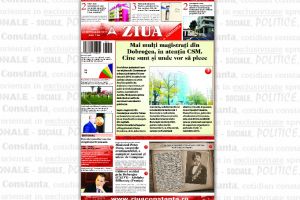 ZIUA de Constanta, format PDF, pagina 1 editia din 25 septembrie 2017