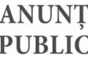 ANUNT PUBLIC
