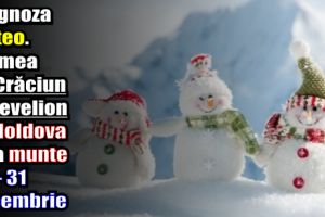 Prognoza meteo pe două săptămâni. Vremea în regiunea Moldovei şi la munte până pe 31 decembrie 2017