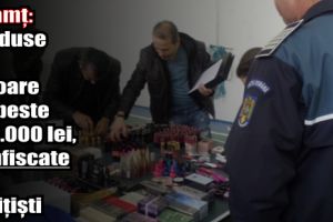 Neamţ: Produse în valoare de peste 100.000 lei, confiscate de poliţişti