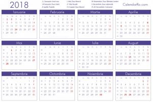 Zile libere in 2018. Iata calendarul sarbatorilor legale!