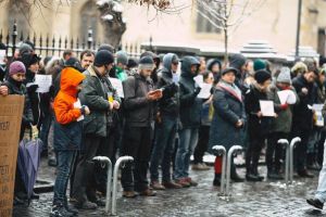 Flashmob la Sibiu pentru susţinerea Magistraţilor. La 12 în faţă la PSD