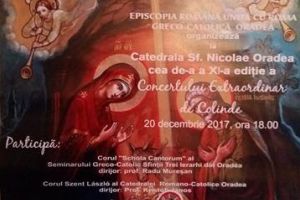 Concert extraordinar de colinde la Catedrala Greco-Catolică