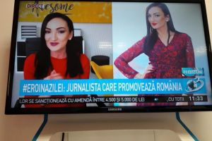 O jurnalistă din Alba, ”#EROINAZILEI” la o rubrică dintr-o emisiune a unei televiziuni naţionale