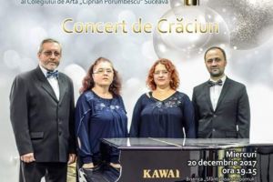 Cvartetul vocal „Cantabile”, în concert, miercuri, la Biserica catolică „Ioan Nepomuk”