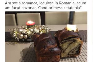 Vice-ambasadorul Marii Britanii în România se făleşte că a făcut cozonac: 